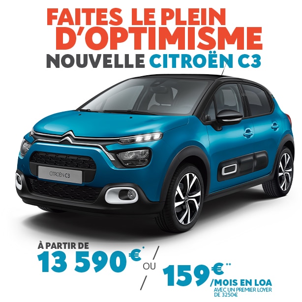 Faites le plein d'optimisme nouvelle Citroën C3